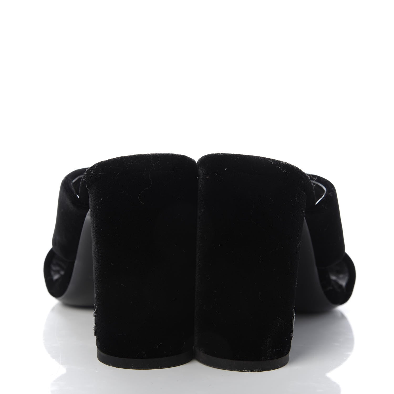 Saint Laurent Velvet LouLou 95 Mules 37 Black 6 of 9