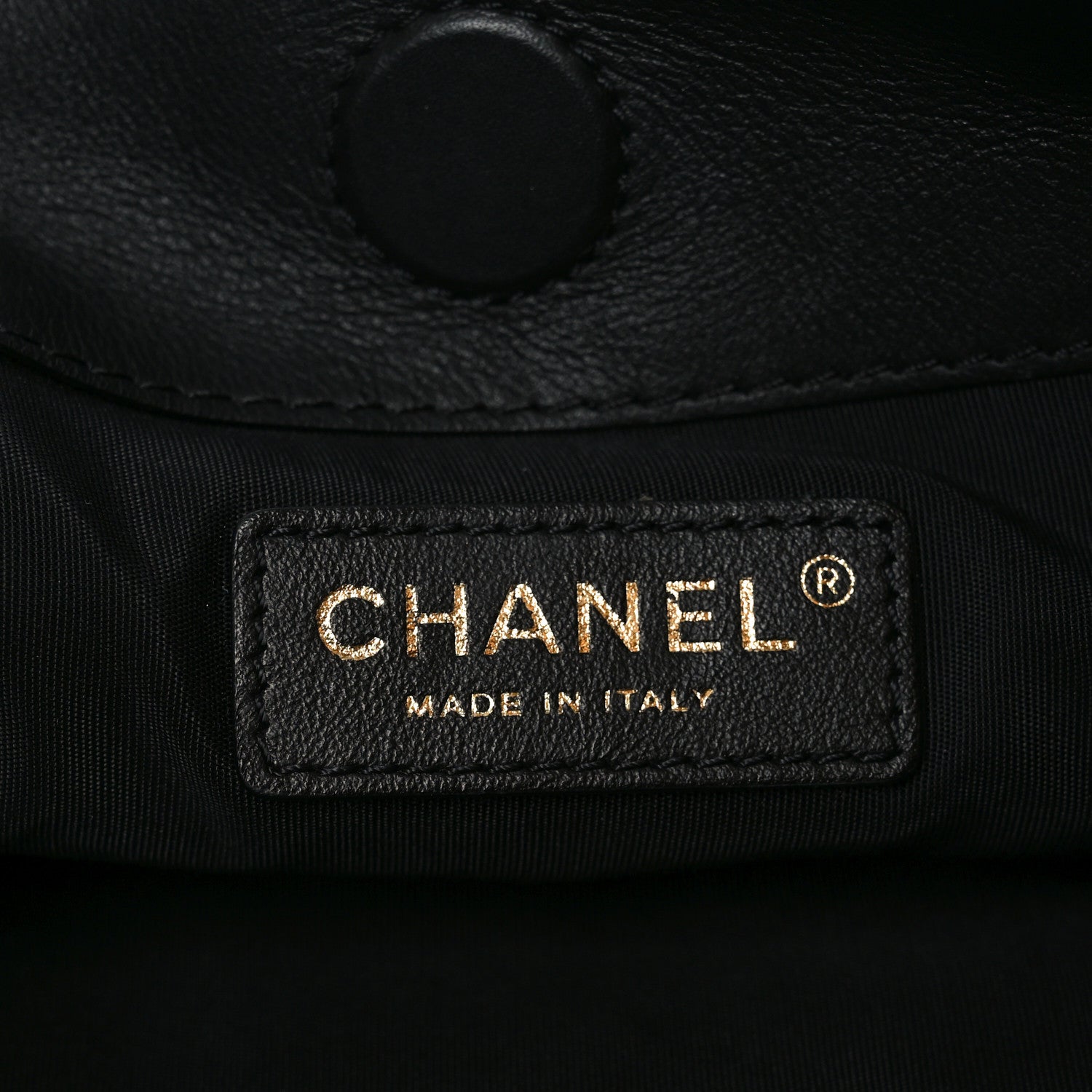 Chanel Calfskin Quilted Chain Flat Tote Black 6 of 10