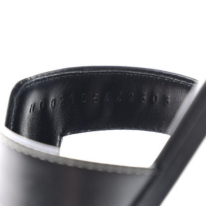 Hermes Box Calfskin Oran Sandals 37 Black 8 of 9