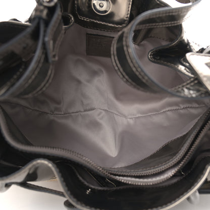 Burberry Metallic Patent House Check Sliced Beaton Pewter 5 of 10
