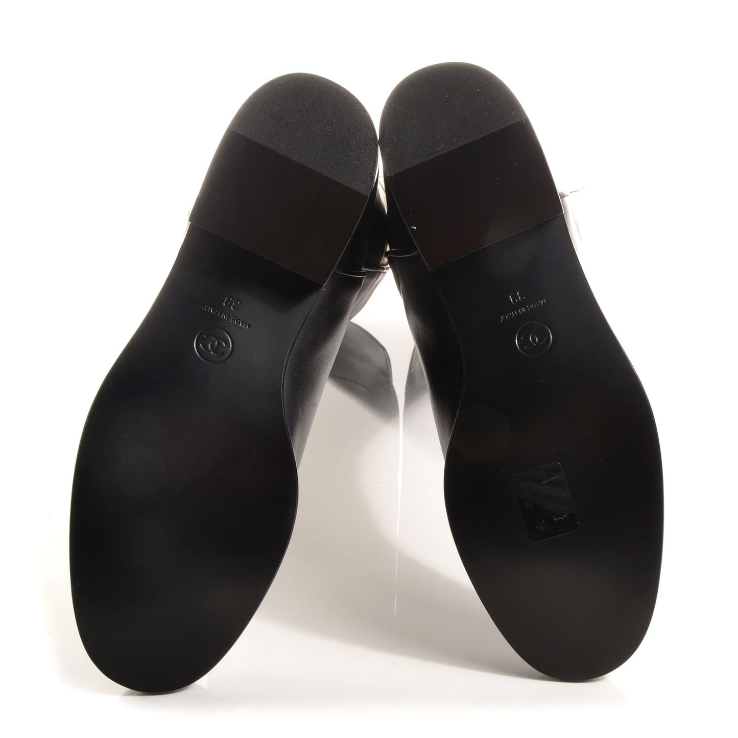 Leather Ascot Riding Boots Black 39
