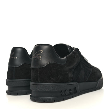 Louis Vuitton Suede Mens LV Trainer Sneakers 8.5 Black 4 of 8