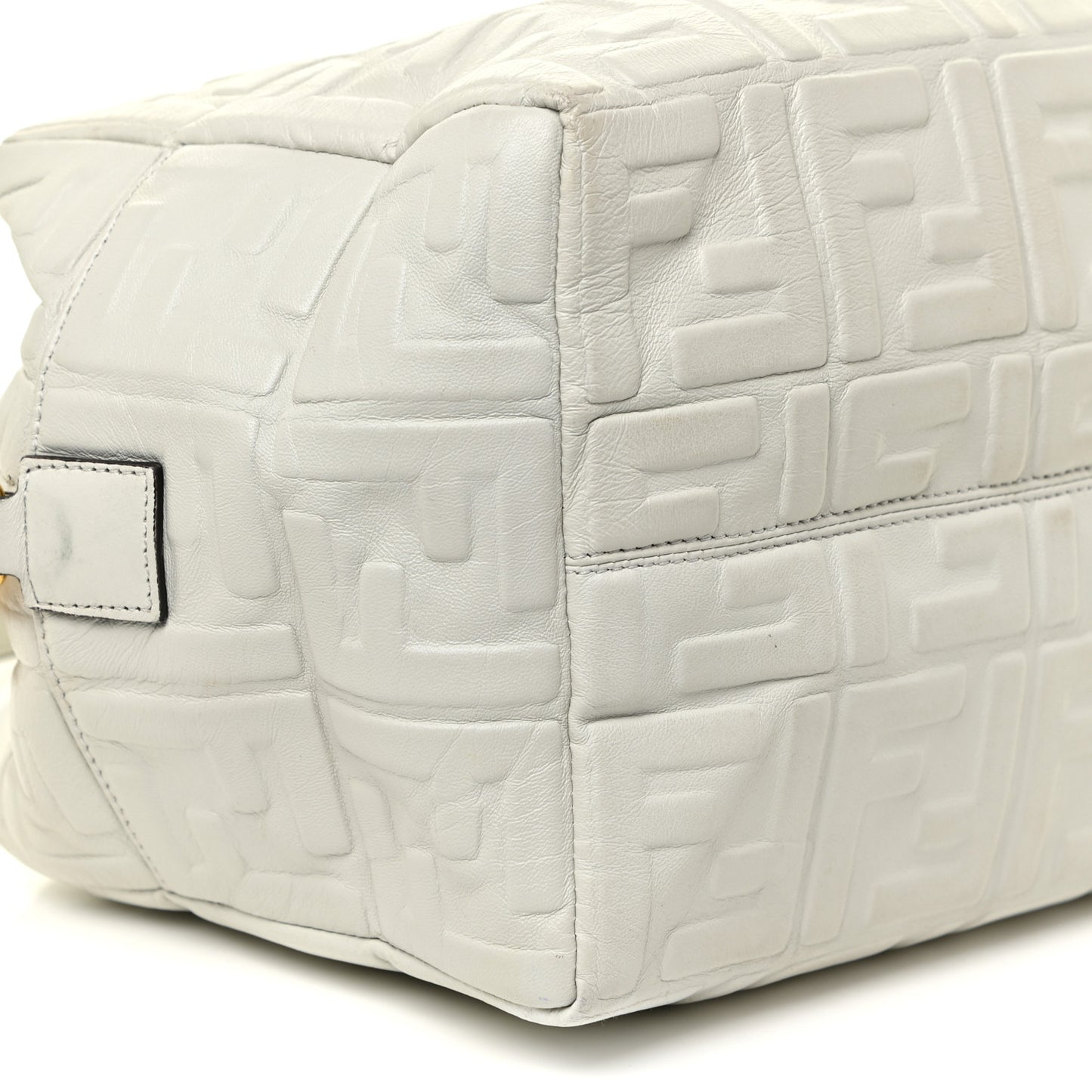 Nappa FF 1974 Embossed Small Boston White