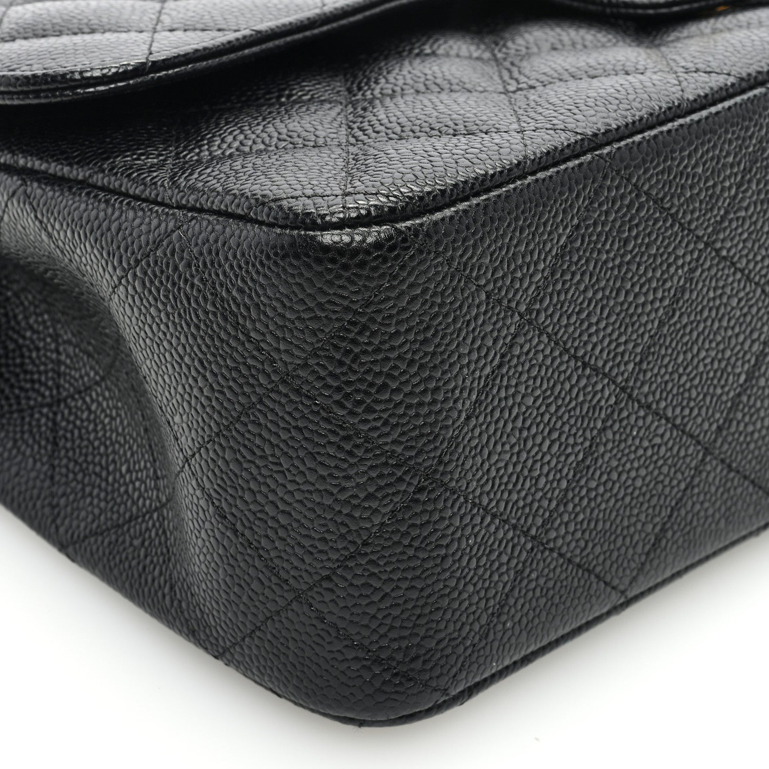 Chanel Caviar Quilted Jumbo Double Flap Black 9 of 12
