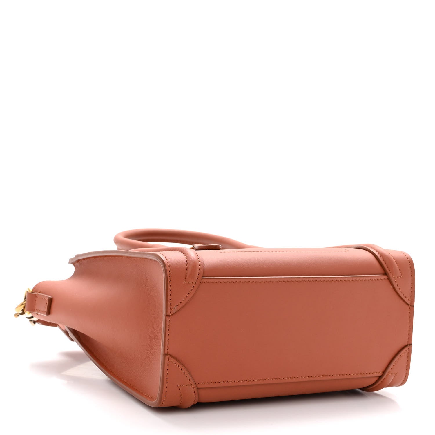 Celine Smooth Calfskin Nano Luggage Terracotta 4 of 12