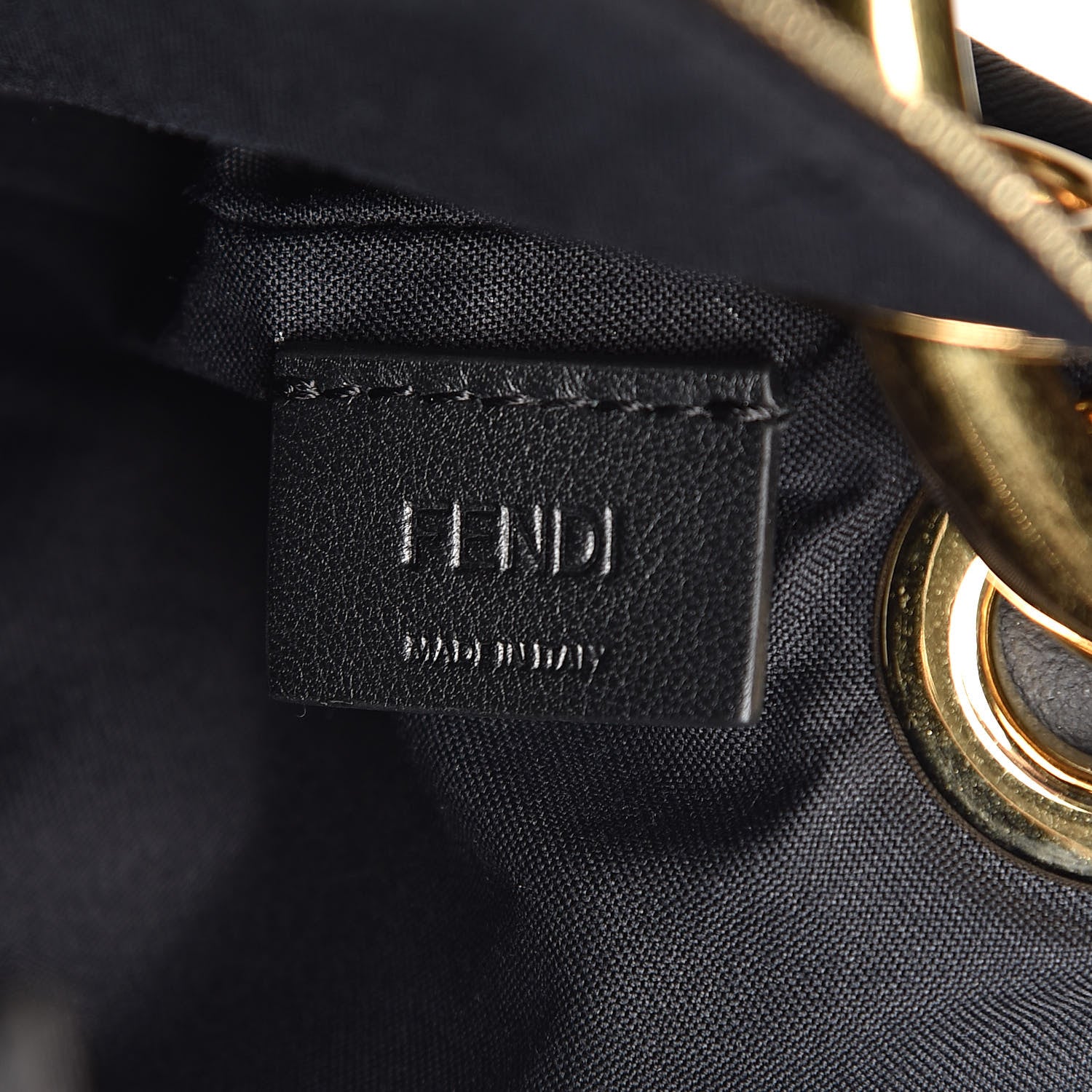 Fendi Calfskin F is Fendi Studded Triplette Pouch Set Black 6 of 9