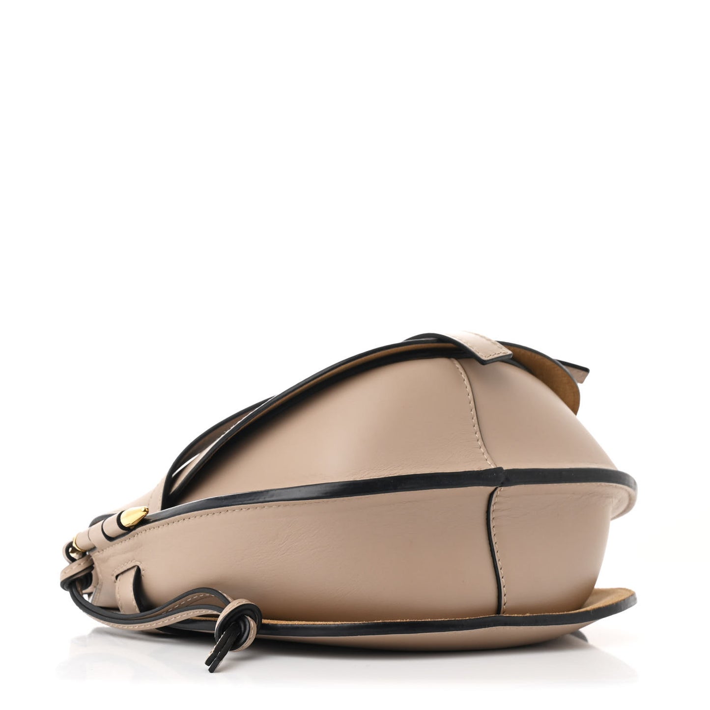Soft Calfskin Jacquard Small Gate Crossbody Bag Sand