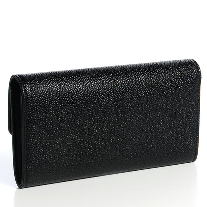 Chanel Caviar Large Gusset Flap Wallet Black 3 of 9