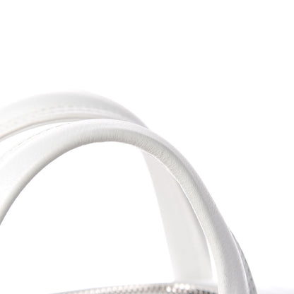 Balenciaga Shiny Day Calfskin XS Triangle Square Bag White 14 of 15