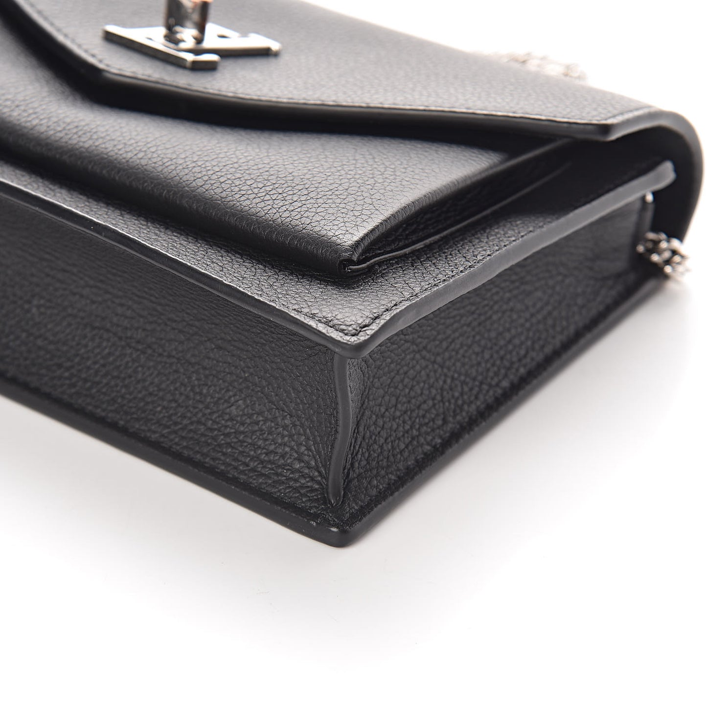 Soft Calfskin My Lockme Chain Pochette Black
