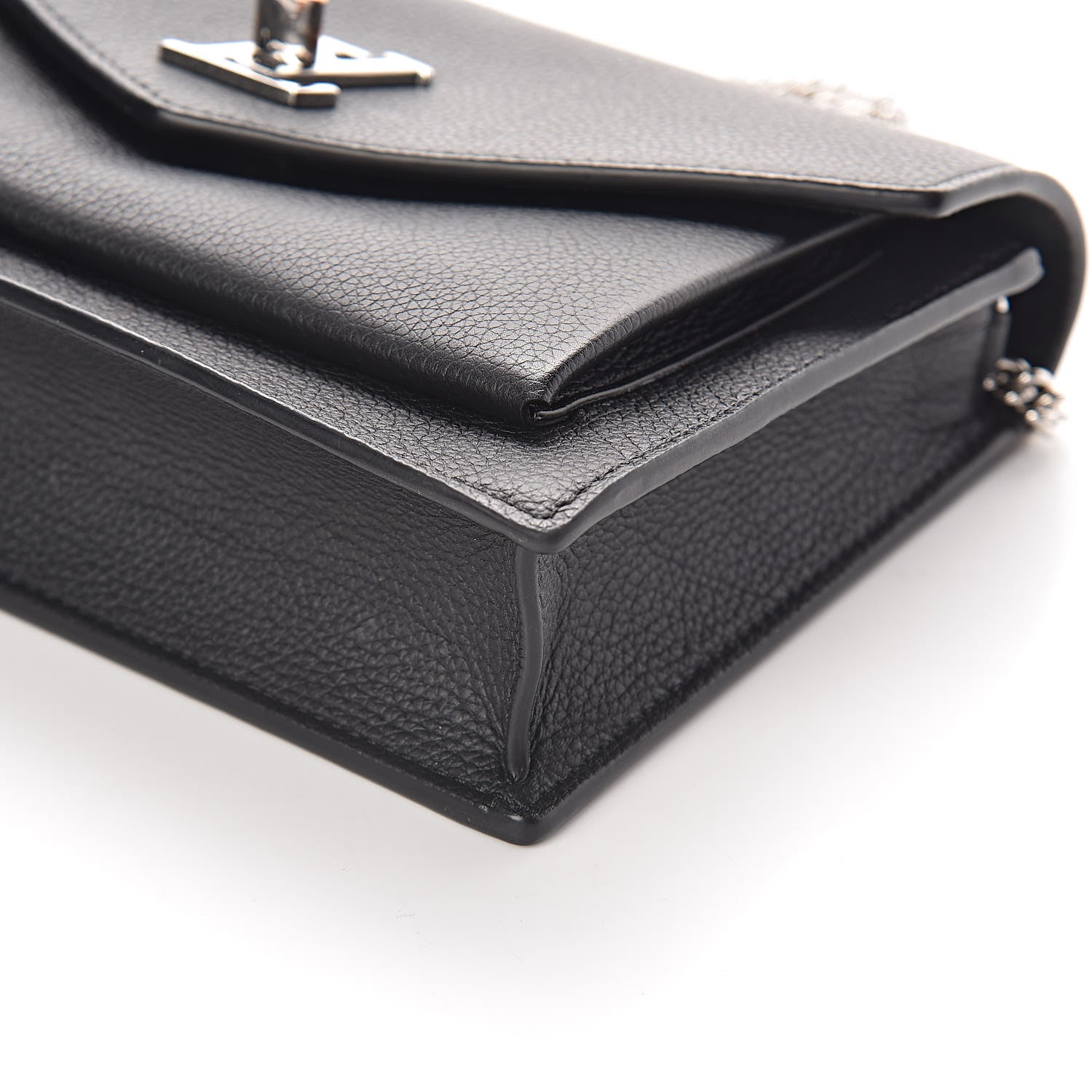 Louis Vuitton Soft Calfskin My Lockme Chain Pochette Black 8 of 9