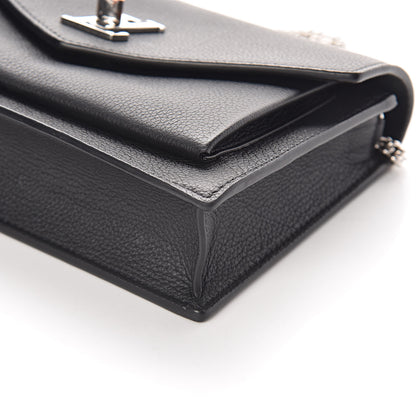Louis Vuitton Soft Calfskin My Lockme Chain Pochette Black 8 of 9