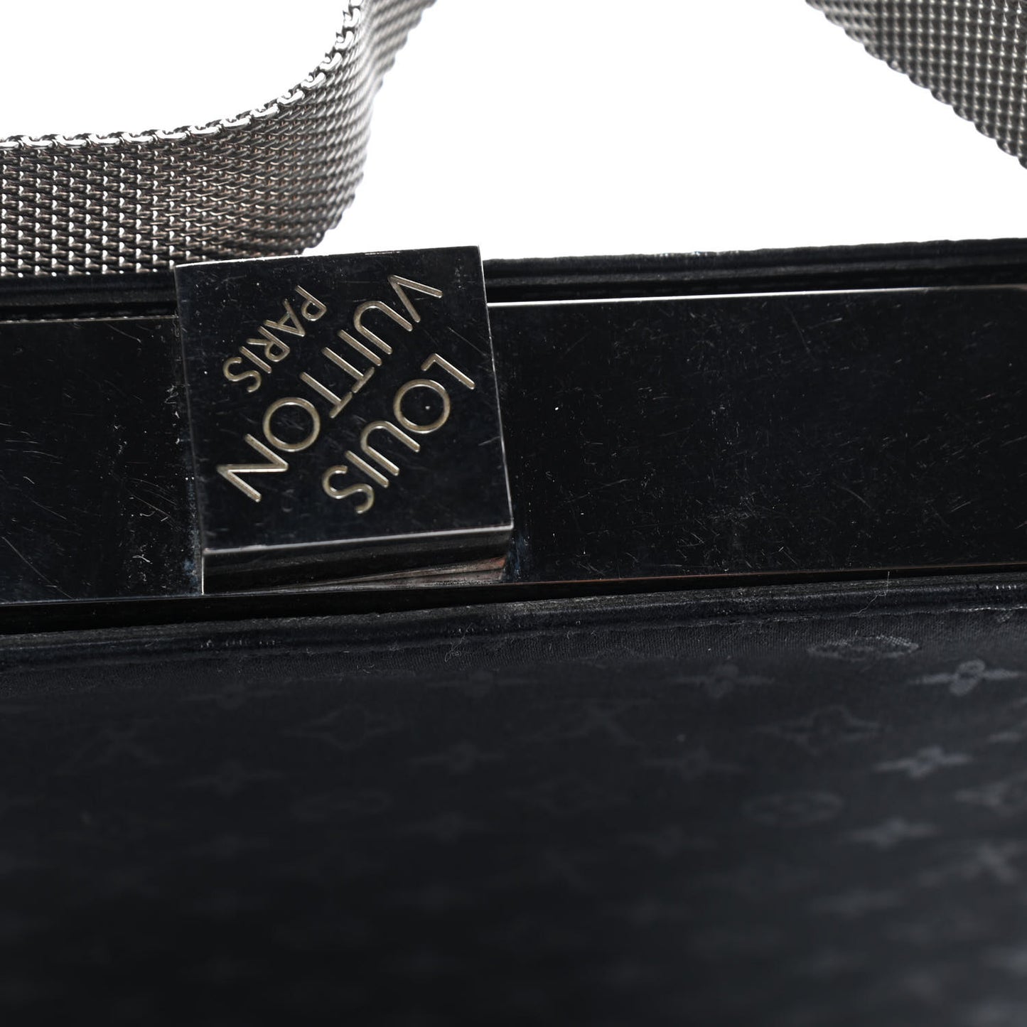 Satin Monogram Ange GM Black