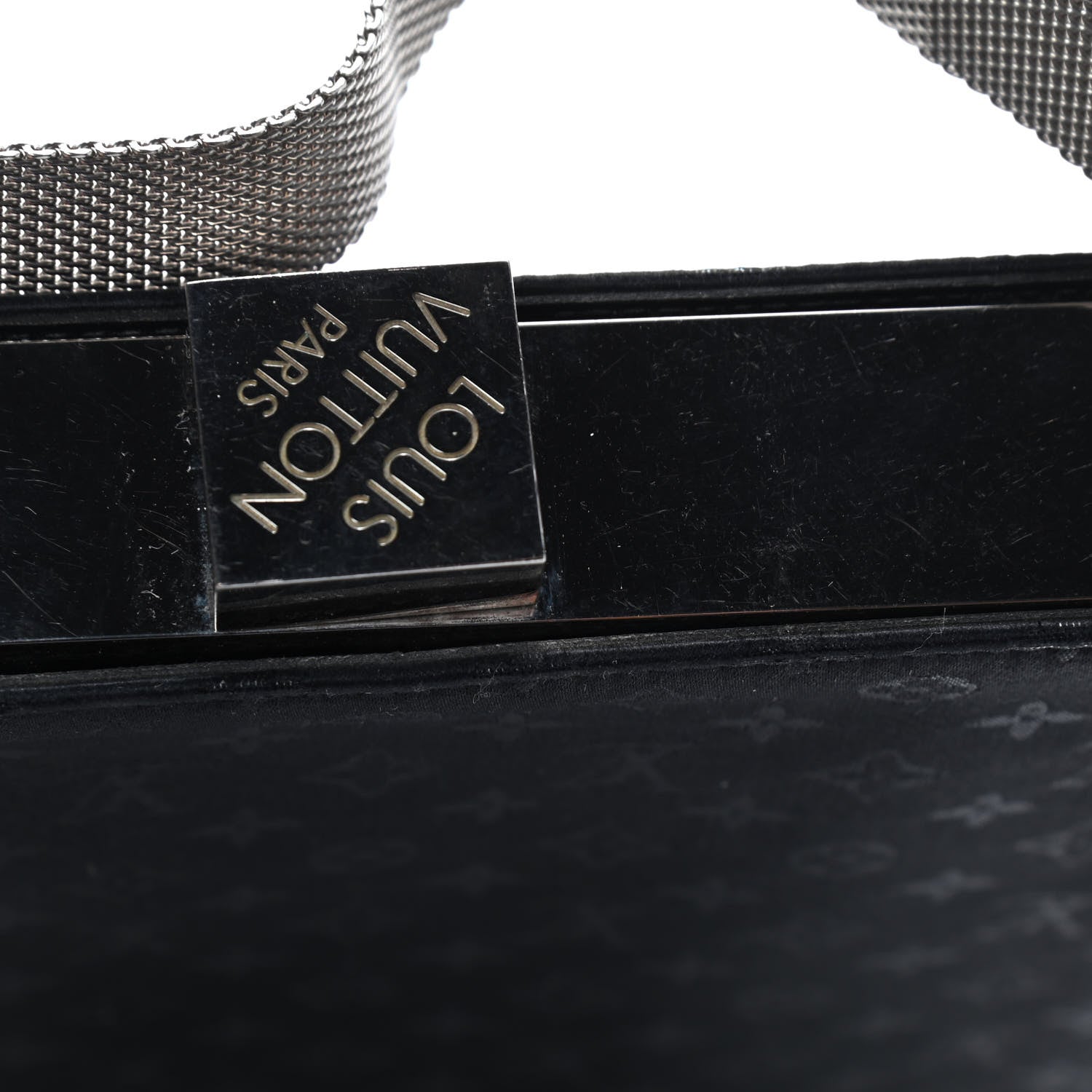 Louis Vuitton Satin Monogram Ange GM Black 7 of 10