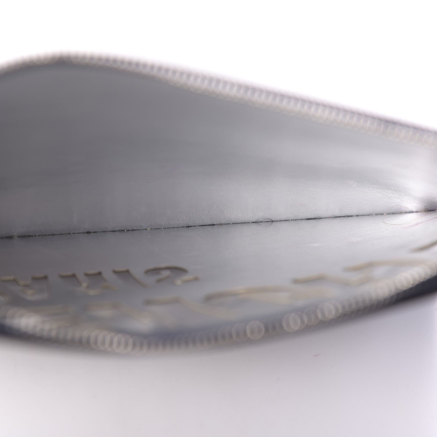 Givenchy Calfskin Logo Zip Pouch Navy Silver 5 of 12