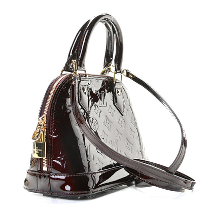 Louis Vuitton Vernis Alma BB Amarante 4 of 9