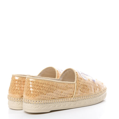Chanel PVC Raffia CC Espadrilles 35 Beige 5 of 11