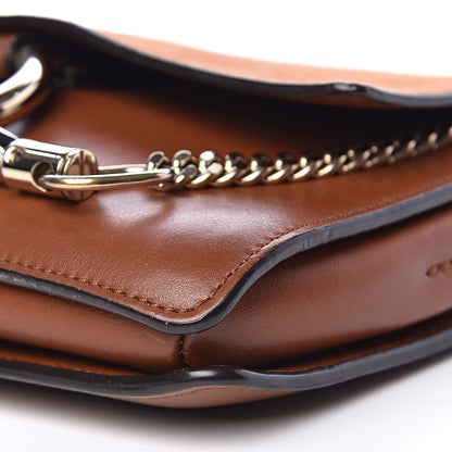 Chloe Suede Calfskin Small Faye Shoulder Bag Tobacco 9 of 15