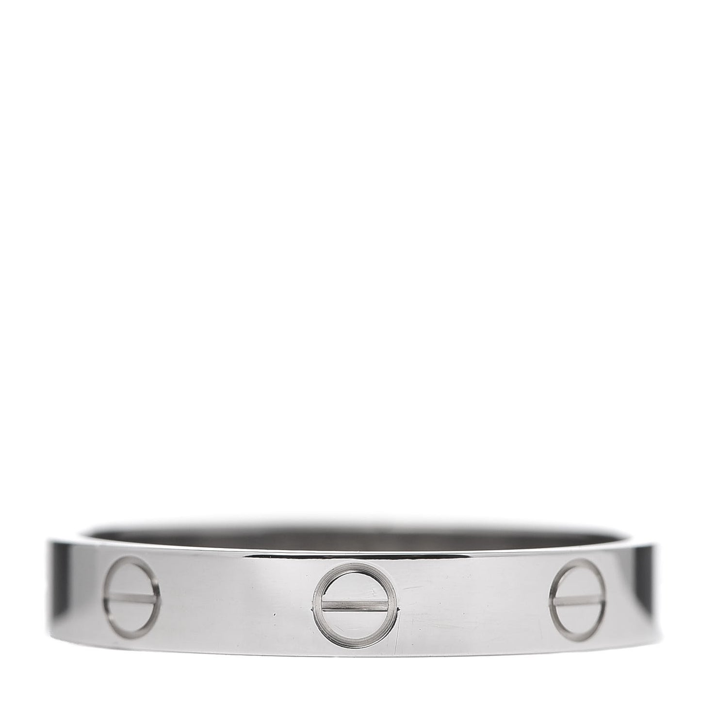 18K White Gold 3.5mm LOVE Wedding Band Ring 62 10