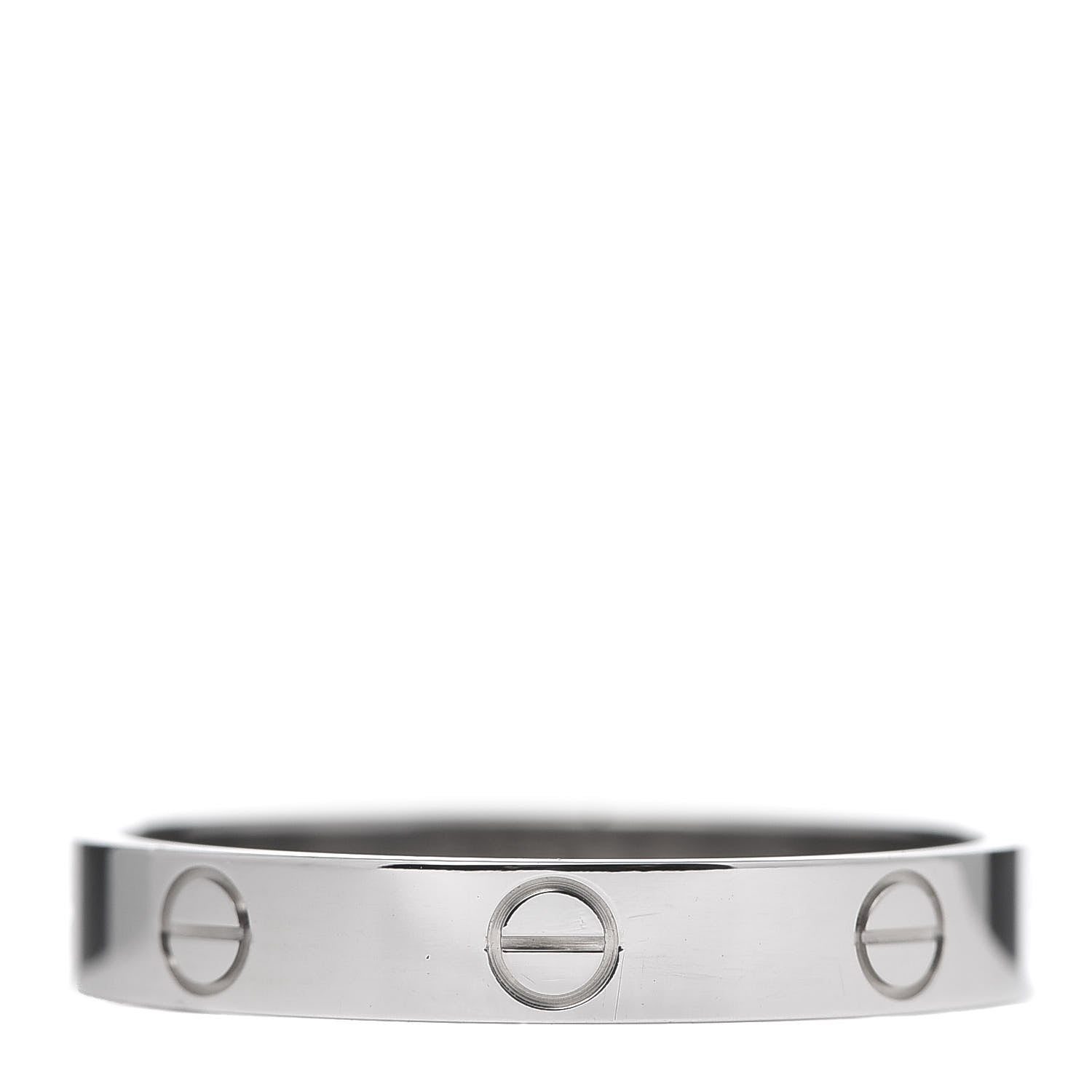 Cartier 18K White Gold 3.5mm LOVE Wedding Band Ring 62 10 1 of 4