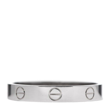 Cartier 18K White Gold 3.5mm LOVE Wedding Band Ring 62 10 1 of 4