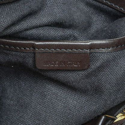 Burberry Haymarket Check Medium Golderton Tote Chocolate 6 of 7