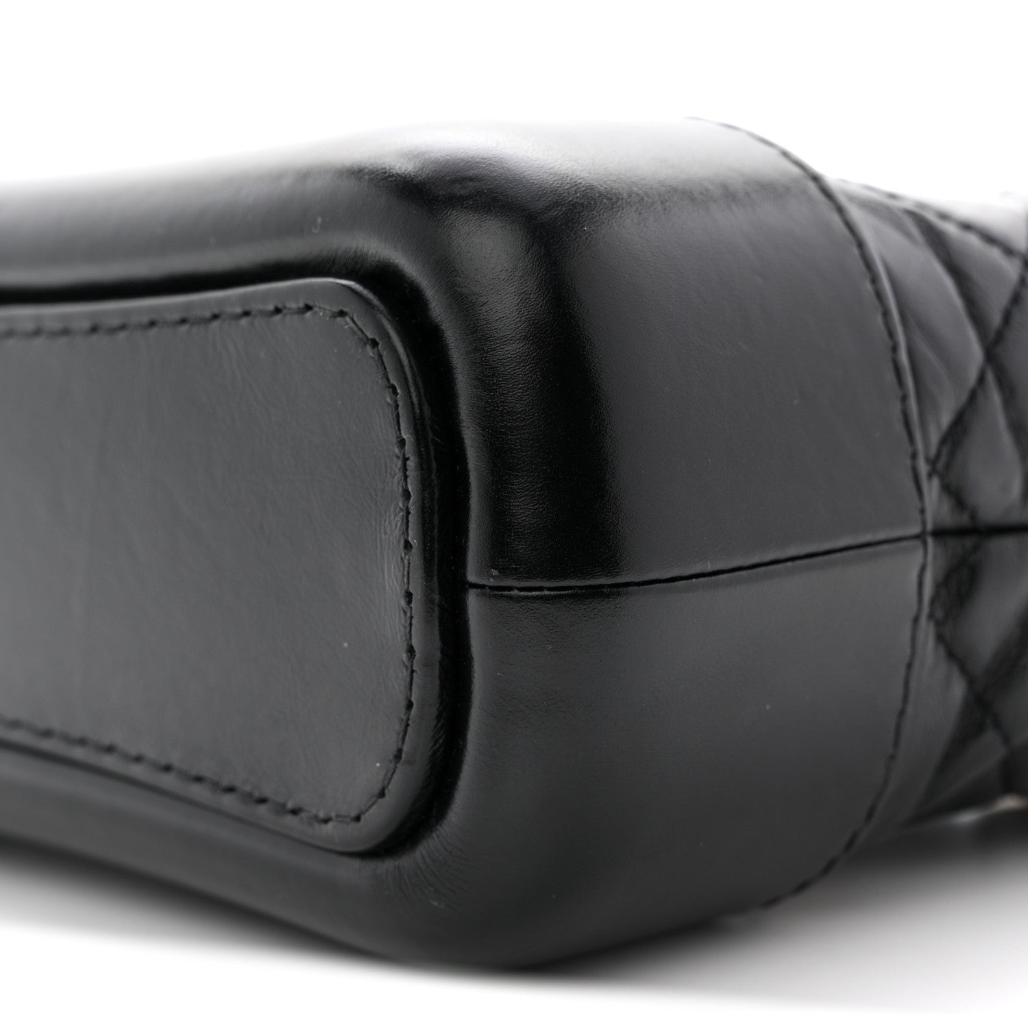 Chanel Aged Calfskin Quilted Small Gabrielle Hobo Black 10 of 13