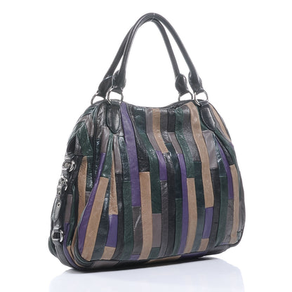 Miu Miu Leather Multicolor Patchwork Hobo 3 of 8