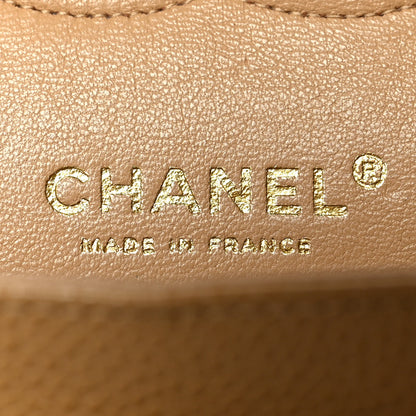 Chanel Caviar Quilted Medium Double Flap Dark Beige 6 of 11