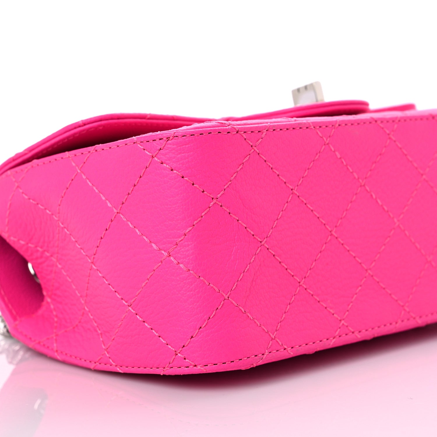 Chanel Goatskin Quilted 2.55 Reissue Mini Flap Fluorescent Pink 8 of 10