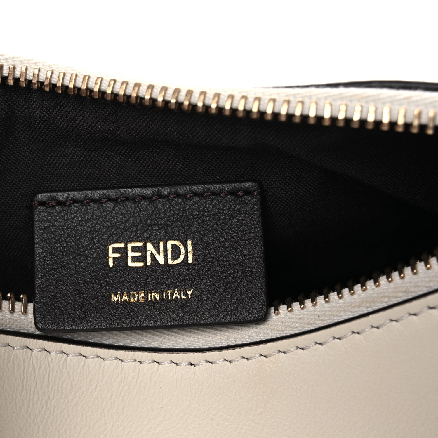Fendi Vitello Grace Matte Mini Fendigraphy Hobo Bag White Ice 6 of 12