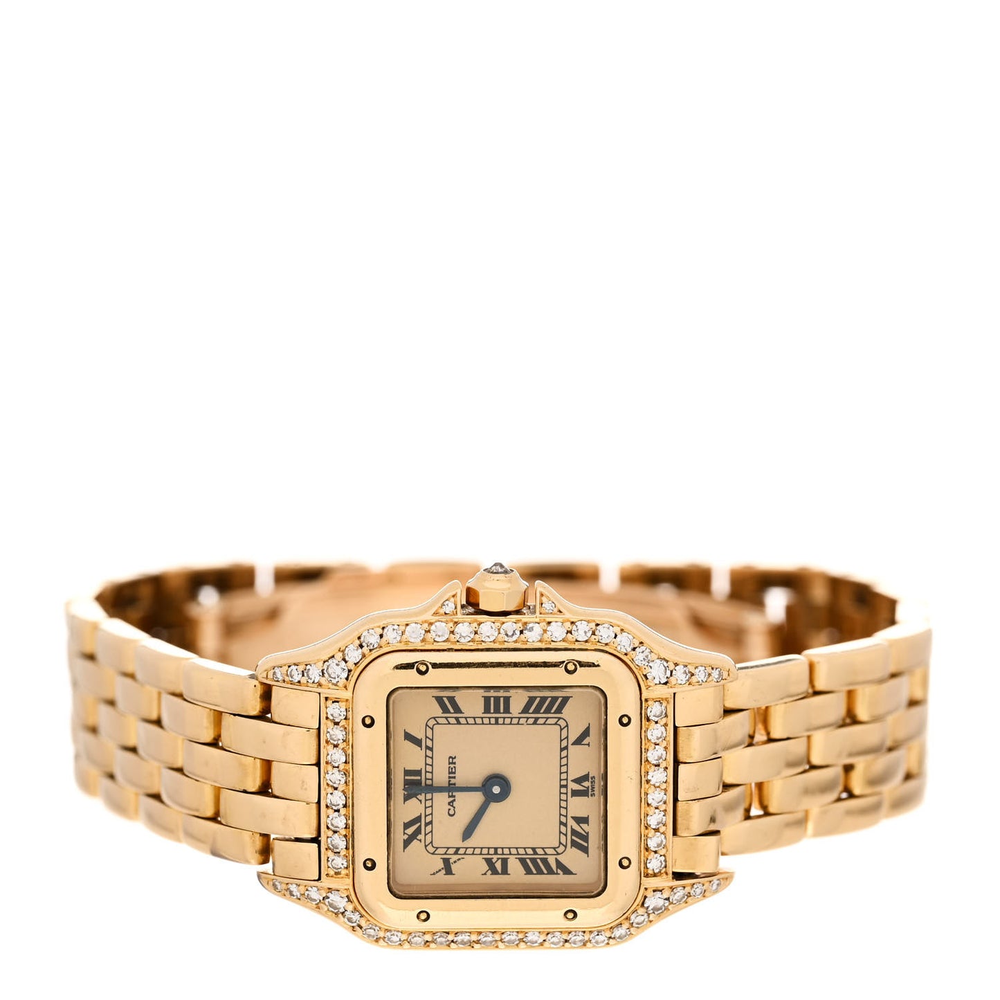 18K Yellow Gold Diamond 22mm Panthere Quartz Watch