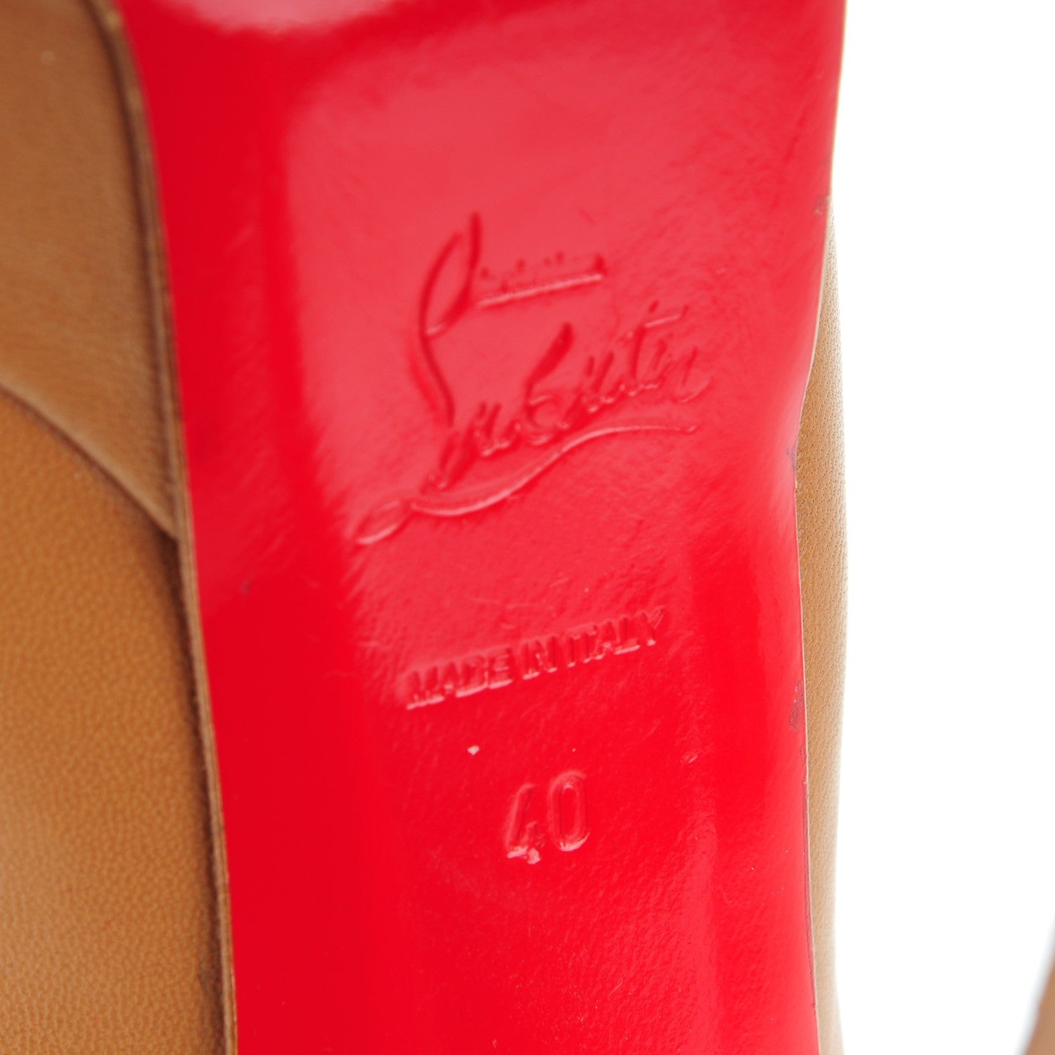 Christian Louboutin Kid Bianca 140 Pumps 40 Nude 6 of 13