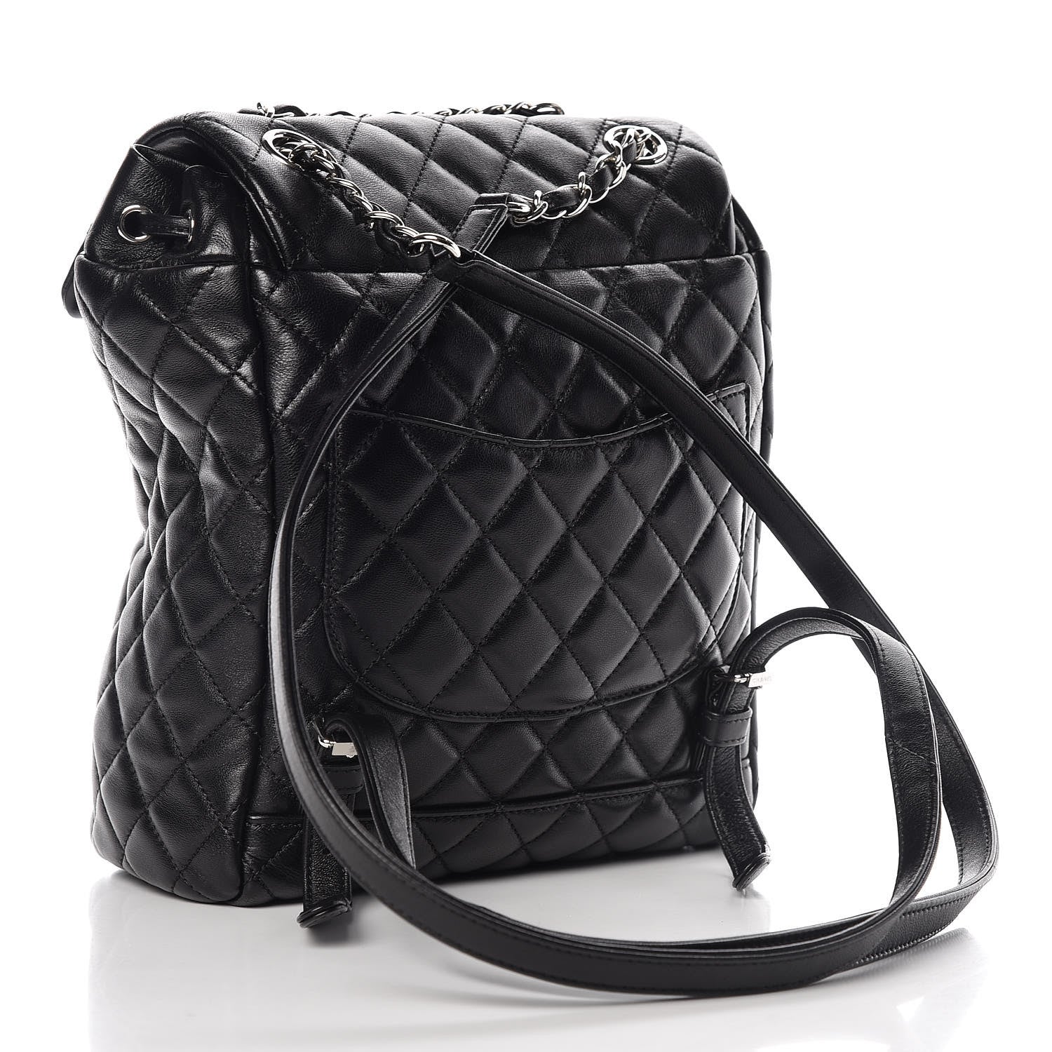 Chanel Calfskin Quilted Small Urban Spirit Backpack Black 3 of 13