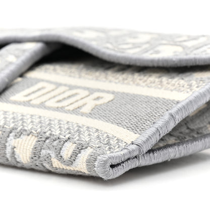 Christian Dior Oblique Slim Saddle Pouch Grey 8 of 10