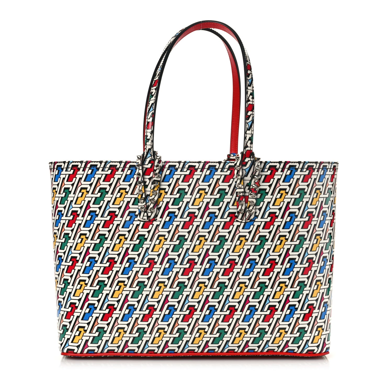 Patent Calfskin Small East West Cabata Tote Multicolor