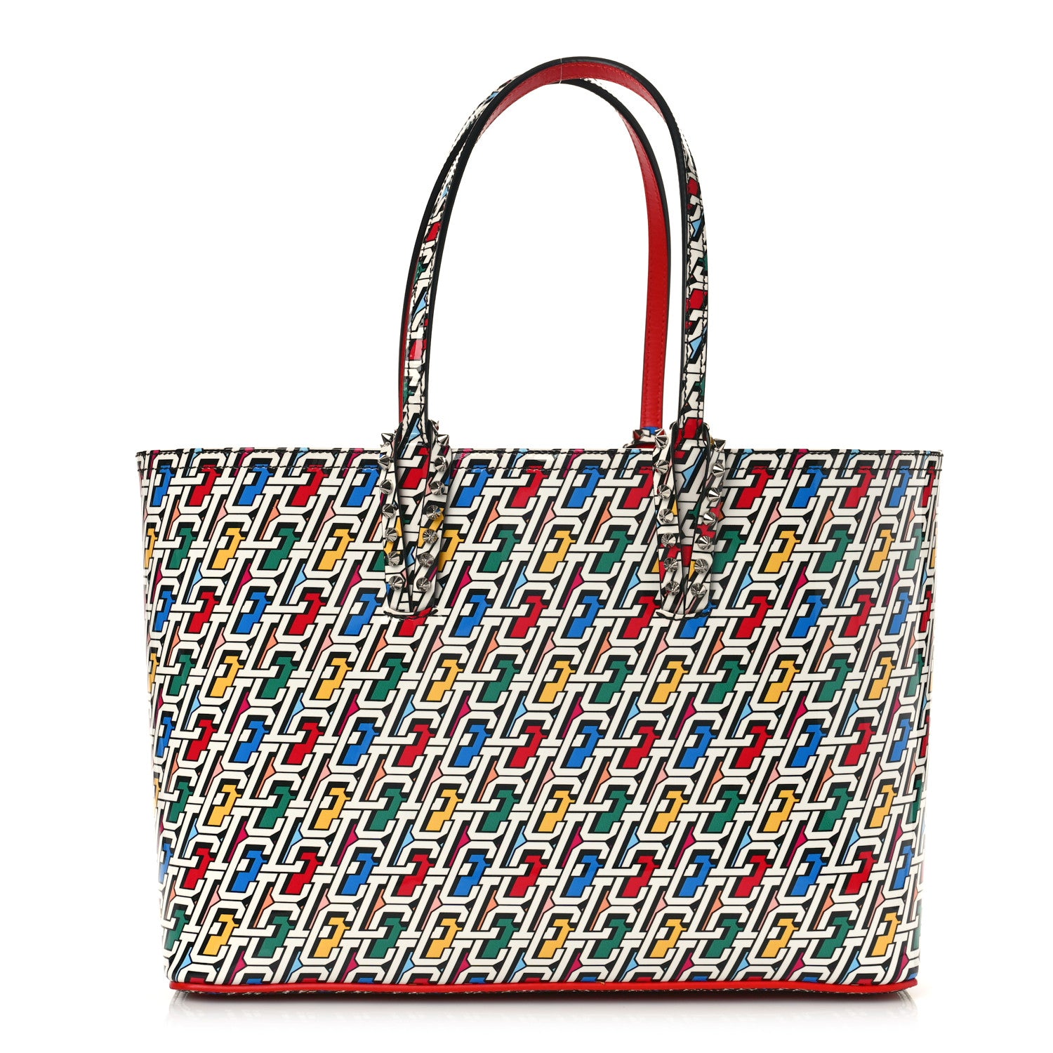 Christian Louboutin Patent Calfskin Small East West Cabata Tote Multicolor 3 of 9