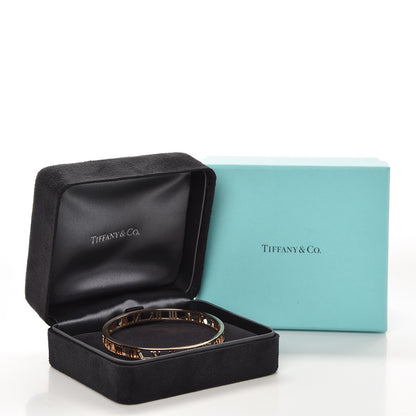 Tiffany 18K Rose Gold Open Narrow Atlas Bangle 3 of 4
