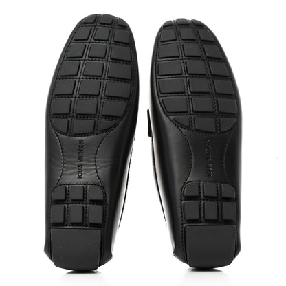 Louis Vuitton Calfskin Monogram Mens Monte Carlo Mocassin Loafers 8.5 Black 5 of 8