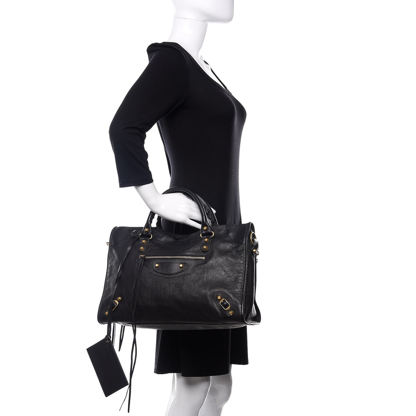 Agneau Classic Gold Hardware City Black