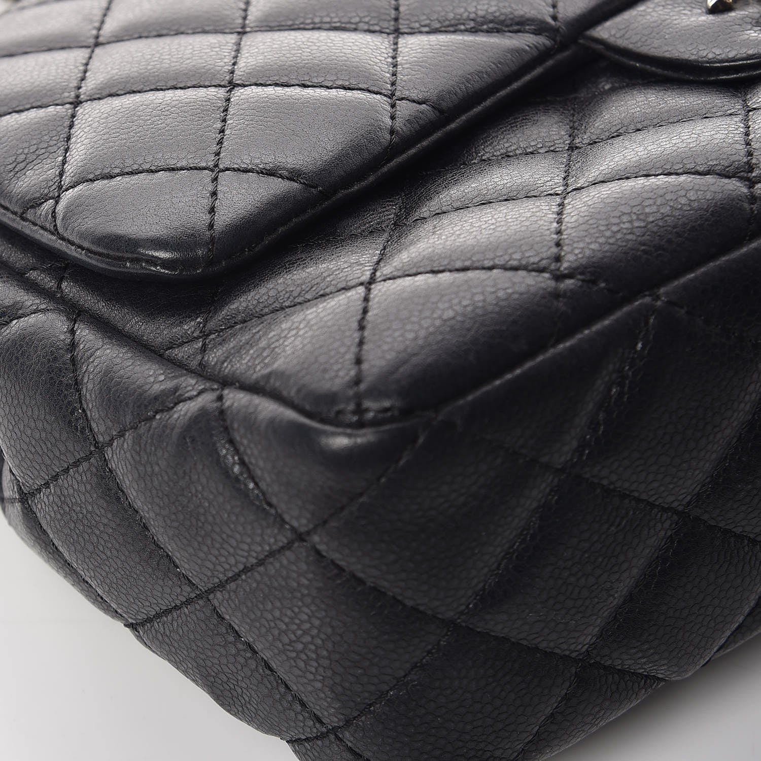 Chanel Caviar Quilted Jumbo Single Flap Black 15 of 16