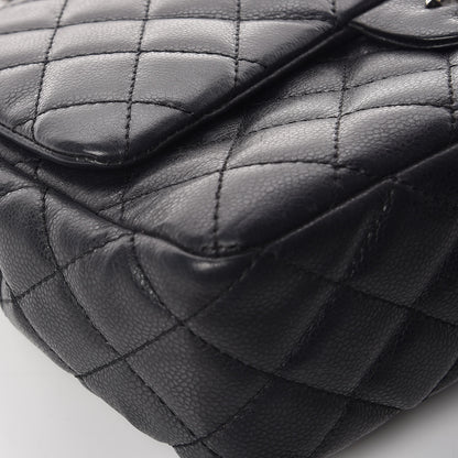 Chanel Caviar Quilted Jumbo Single Flap Black 15 of 16