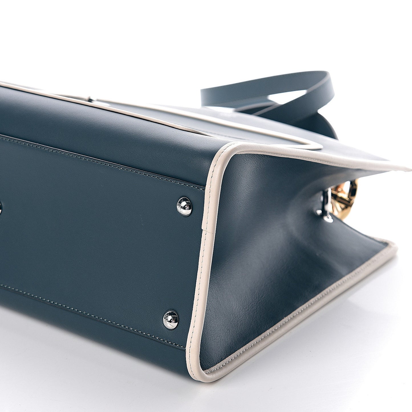 Vitello Century Opaco F is Fendi Bi-Color Regular Runaway Satchel Amazzonia Camelia