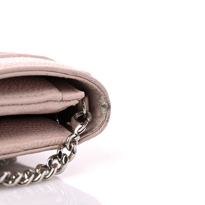 Christian Dior Grained Calfskin Diorama Croisiere Chain Wallet Rose Poudre 13 of 15