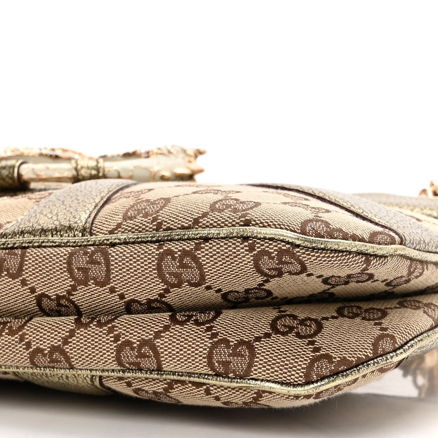 Monogram Tom Ford Jeweled Dragon Bag Gold