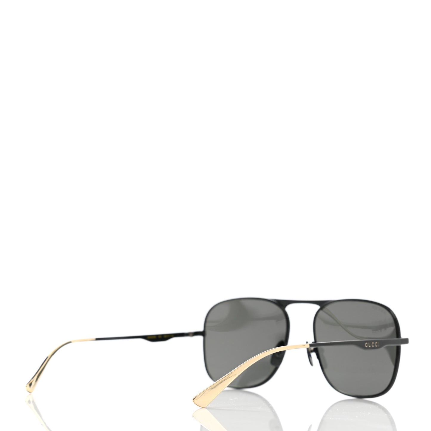 Square Aviator Sunglasses GG0335S Black