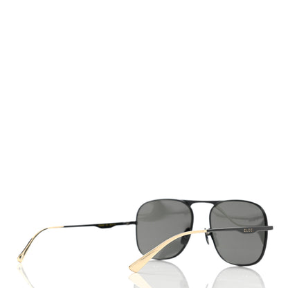 Gucci Square Aviator Sunglasses GG0335S Black 4 of 9