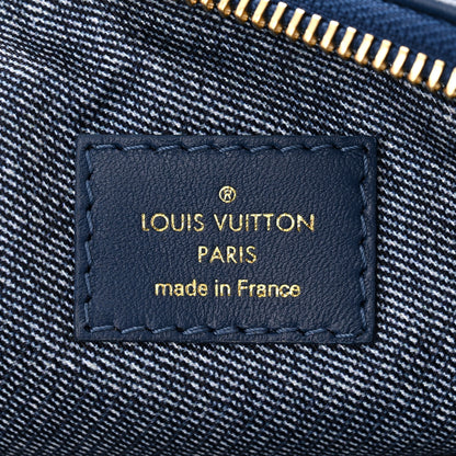 Louis Vuitton Lambskin Embossed Monogram Coussin PM Denim Blue 7 of 11