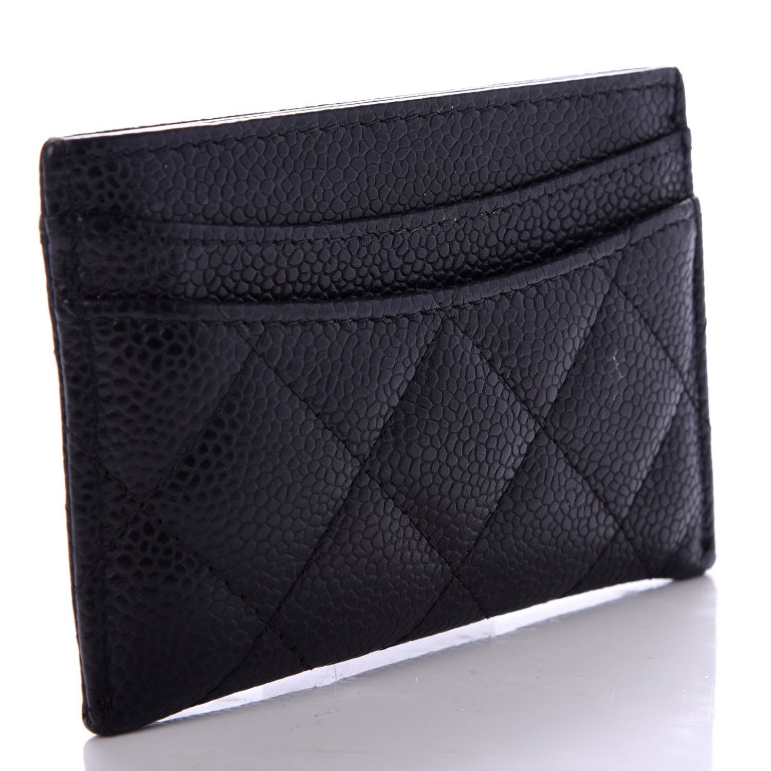 Chanel Caviar Quilted Card Holder Black 3 of 9
