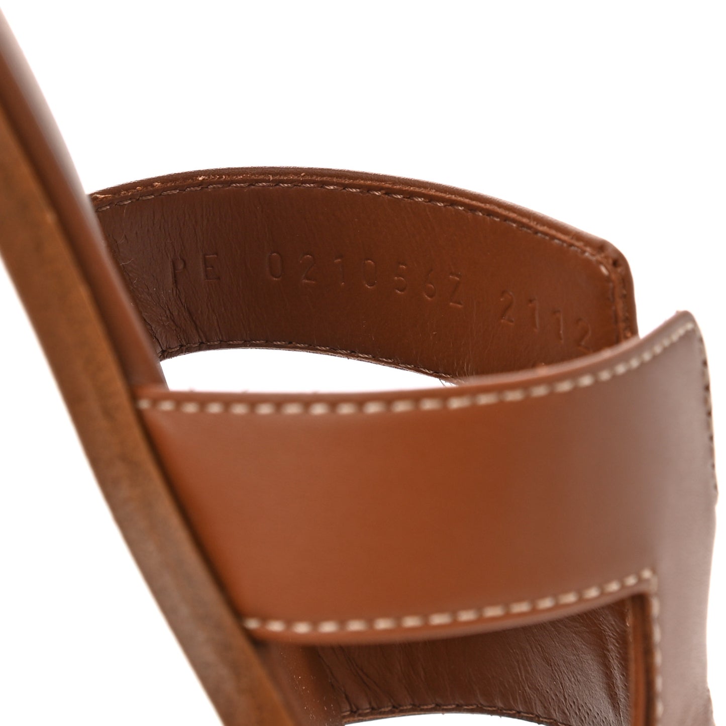 Box Calfskin Oran Sandals 37 Gold